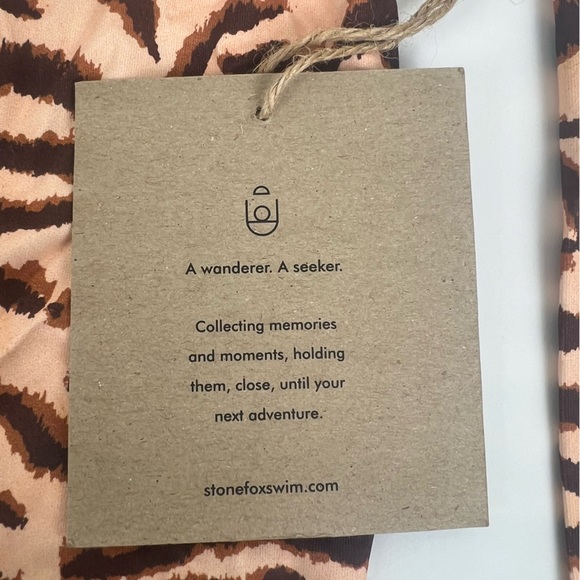 Stone Fox Swim | Animal Print Swim Rash Guard Long Sleeve Top | 4 - Picture 5 of 5